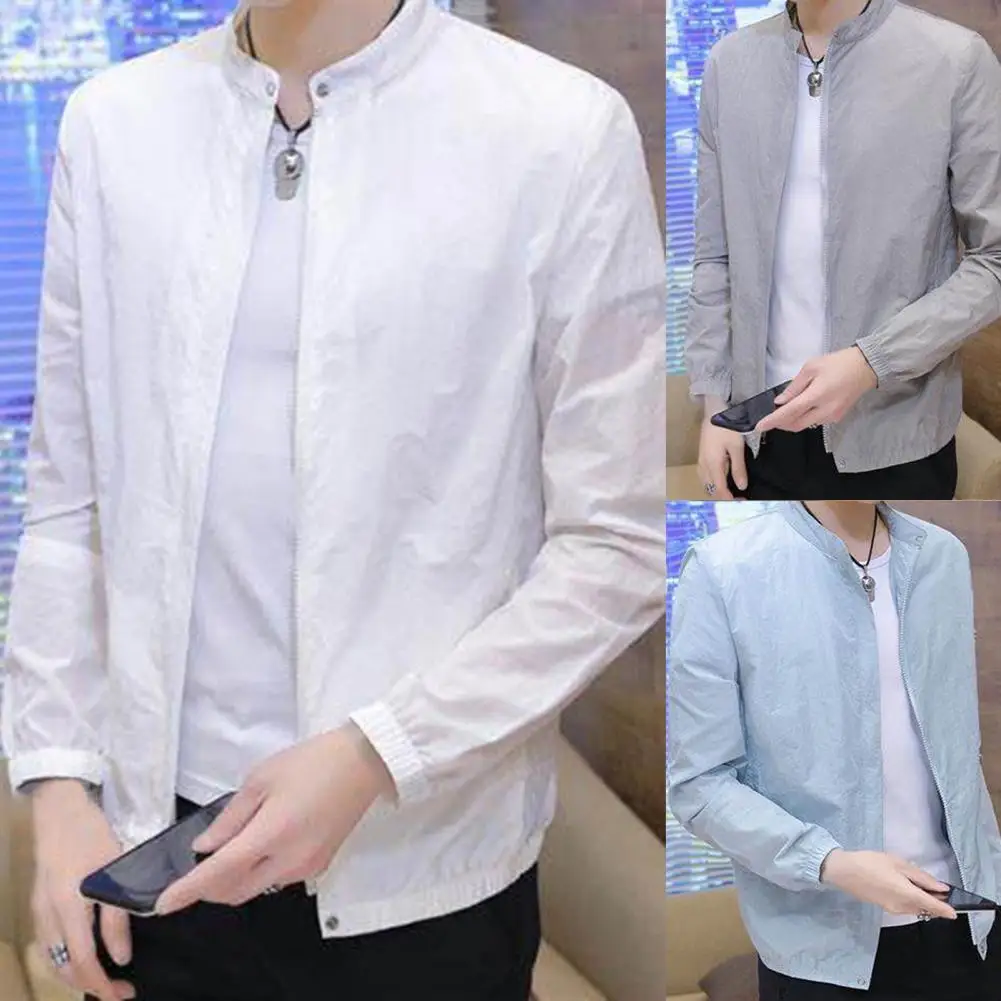 Good Spring Jacket Coat  Side Pocket M-3XL Summer Jacket  Cardigan Jacket Spring Summer Outdoor Coat