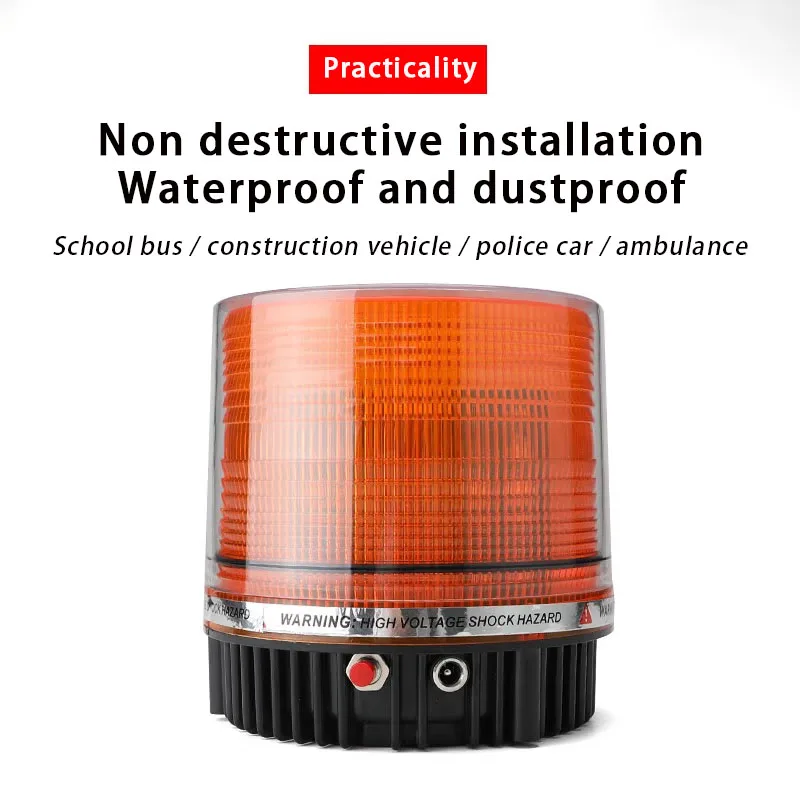 Luz de advertencia estroboscópica LED, baliza de emergencia, Base magnética para coche, control remoto inalámbrico, Auto 12-24V, luz intermitente roja, azul y amarilla, techo superior