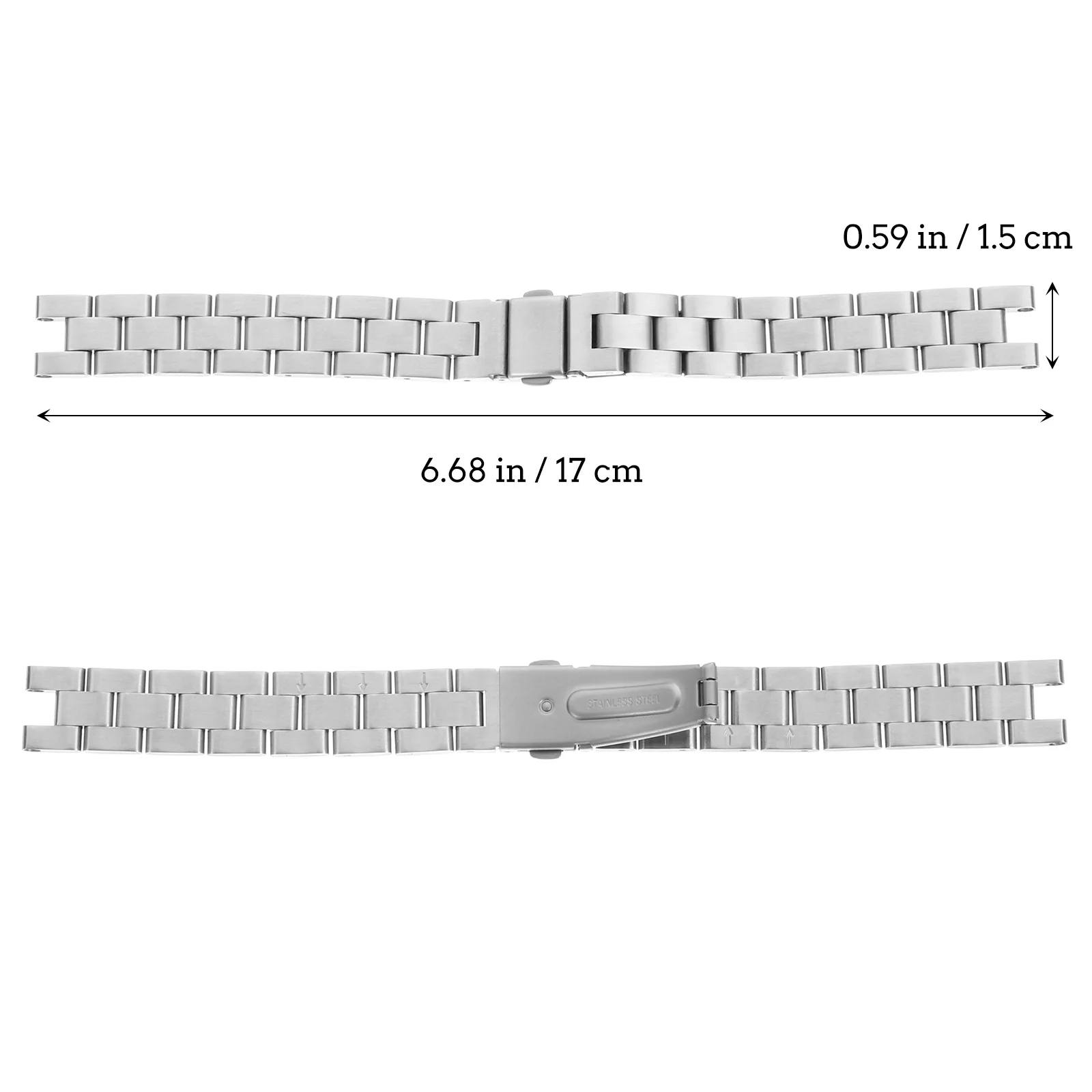

1 pc Stainless Steel Watch Strap Delicate Comfortable Band For Lily Creative Design Suitable Business Sports Daily Wear