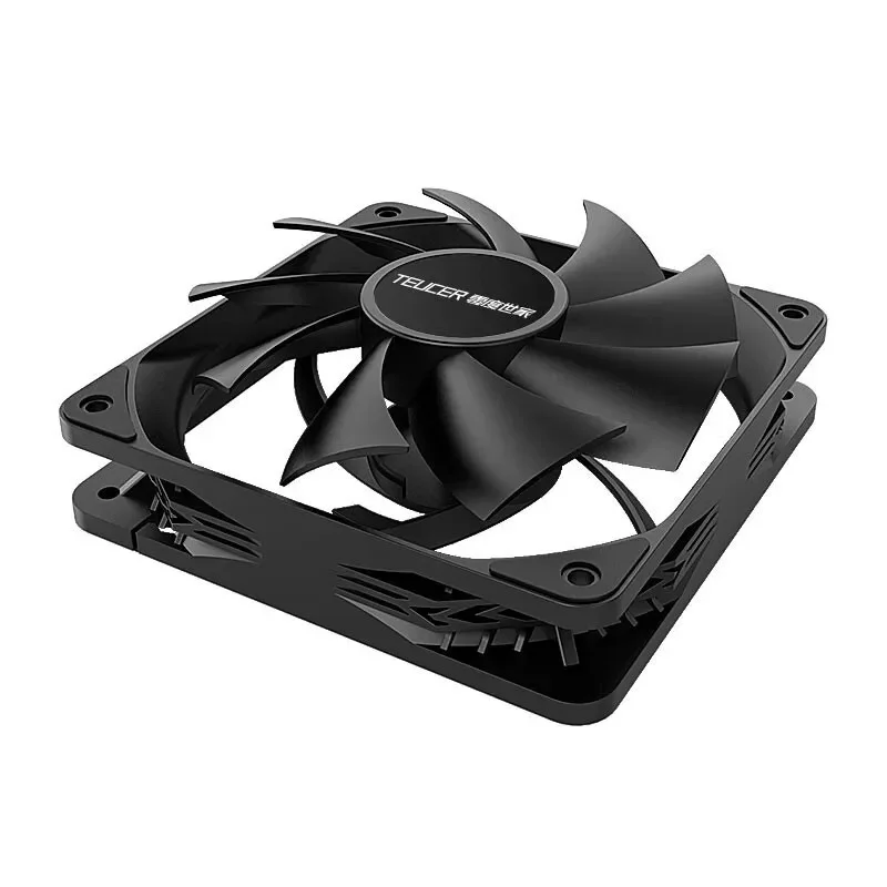 Teucer-PWM Controle Silencioso Ventilador Caso Computador, CPU Cooler, dissipador de água do ventilador, 12cm Ventilador do Chassi, 1800rpm, 120mm