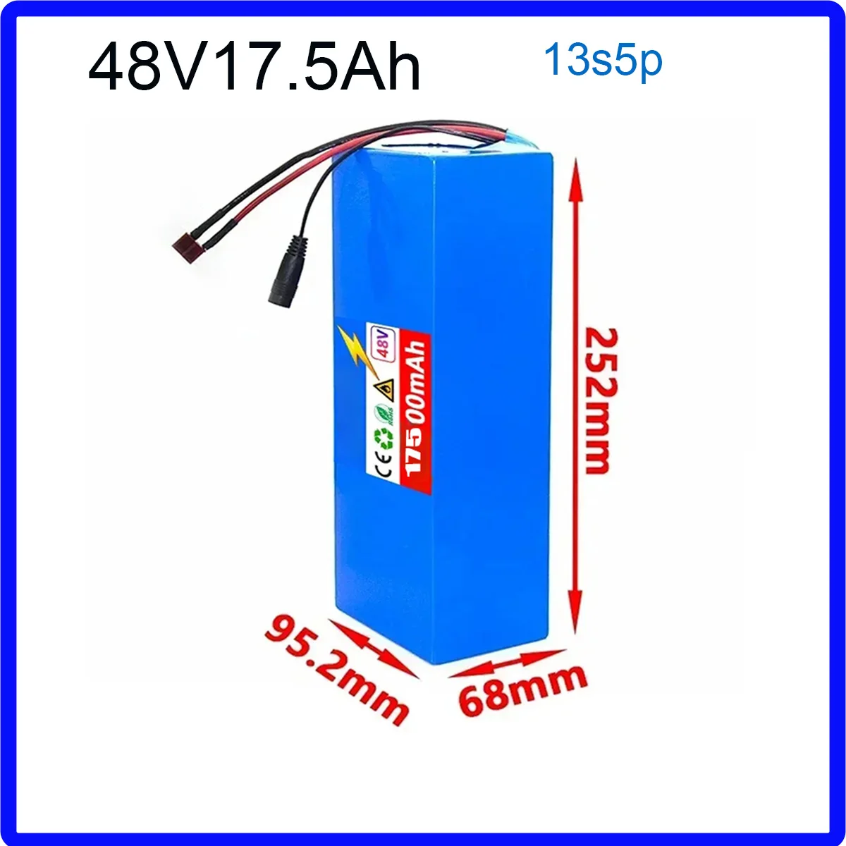 

NEW 48V13S5P 17.5Ah30Ah lithium battery pack , suitable for 250-1000w with BMS Protection+Charger For bremer R3 R6 E3 Pro F3