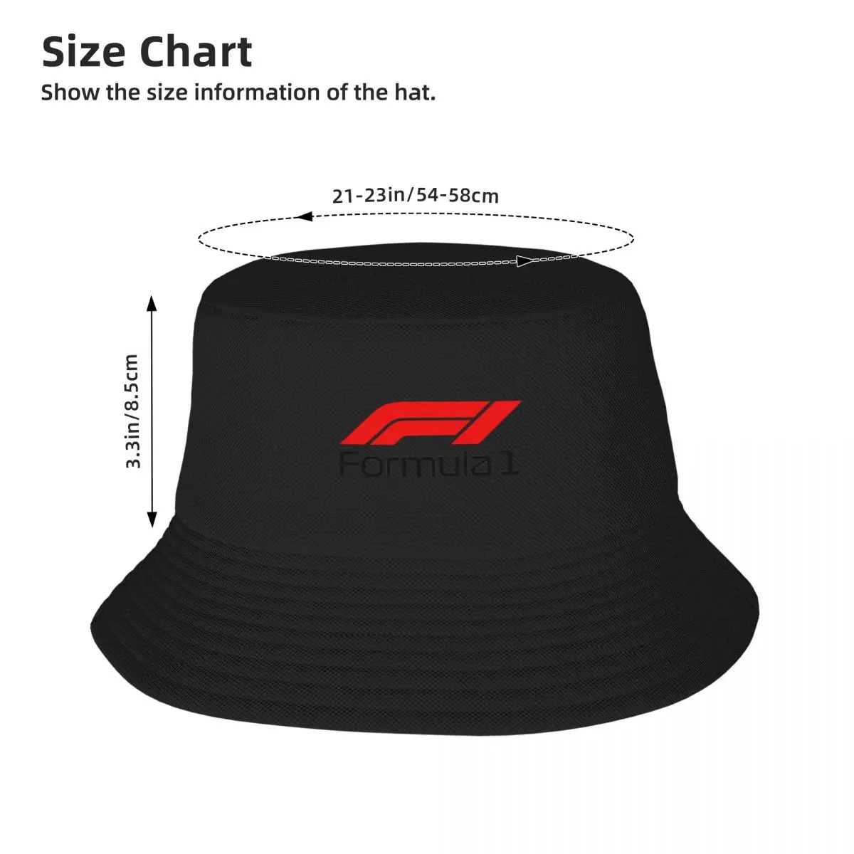 New Formula 1 Racing in Mustard Bucket Hat fashionable New In Hat Women Hats Men\'s