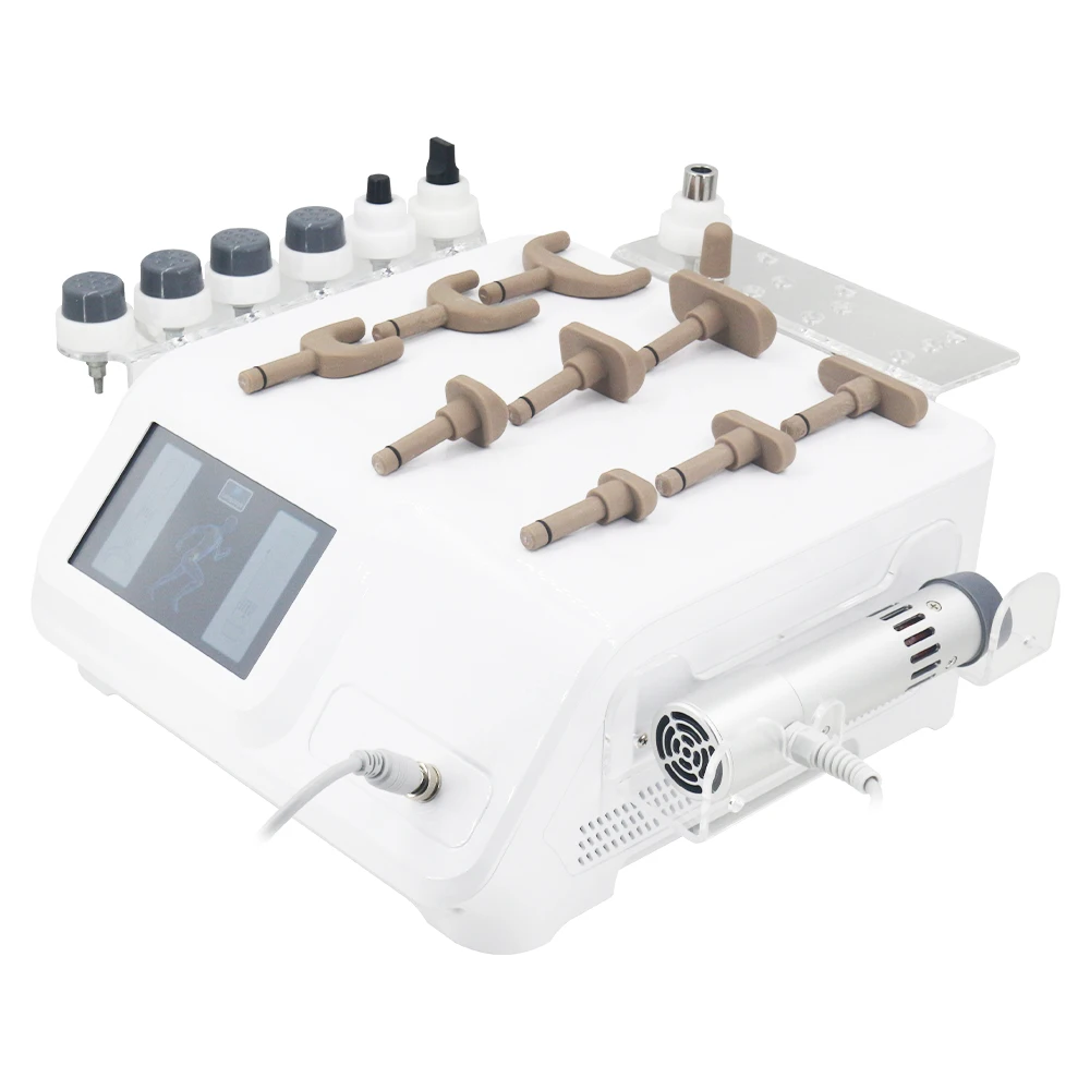 300MJ آلة العلاج بالمستخدمين لعلاج الضعف الجنسي الإغاثة آلام الكتف والرقبة بتقويم العمود الفقري تصحيح بندقية جديد 2 في 1 مدلك