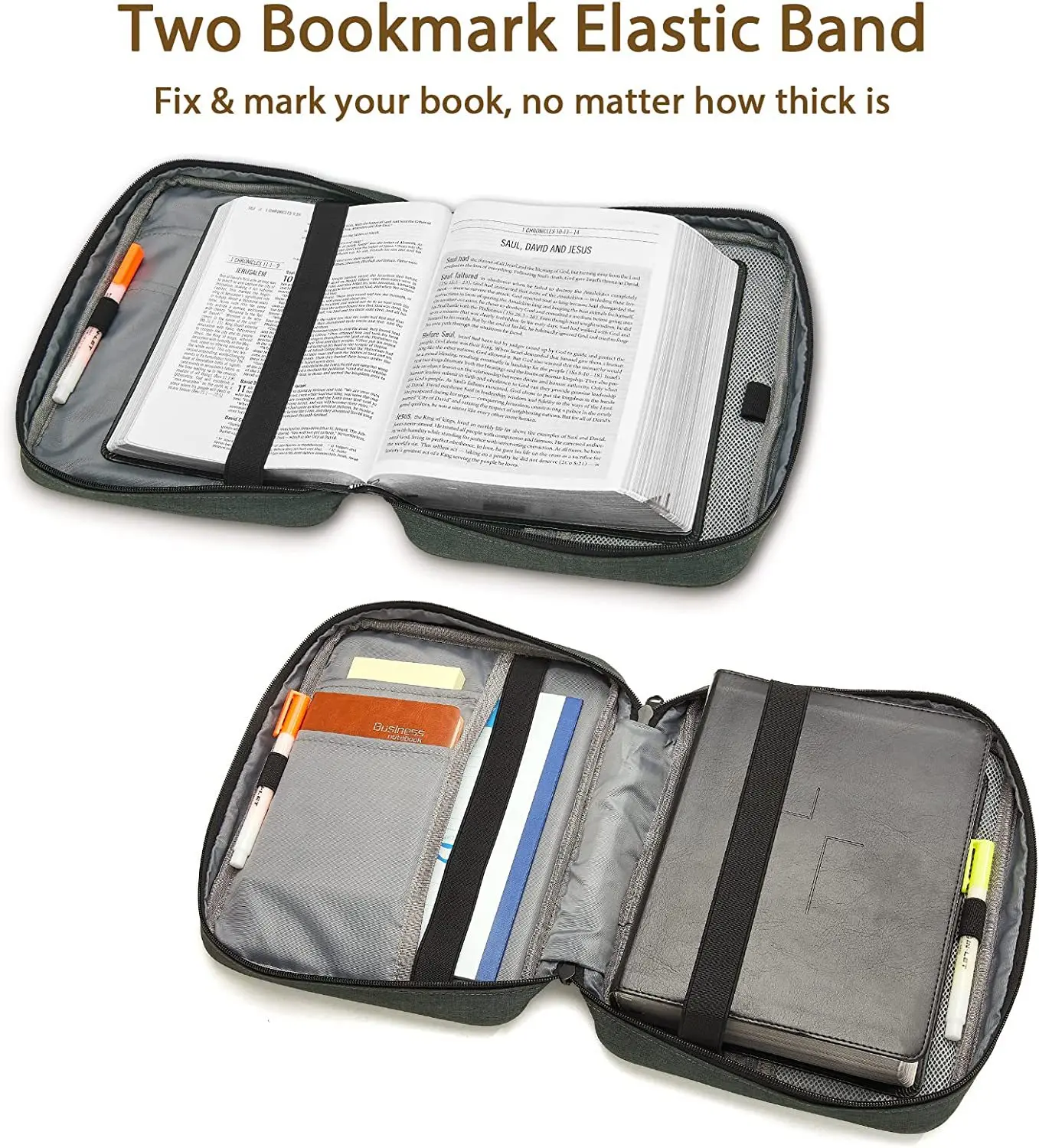 Large Waterproof Bible Study Book Holy Cover Case Handbag Bible Holy Cover Case Protective Tablet Storage Bag Book Storage Bag