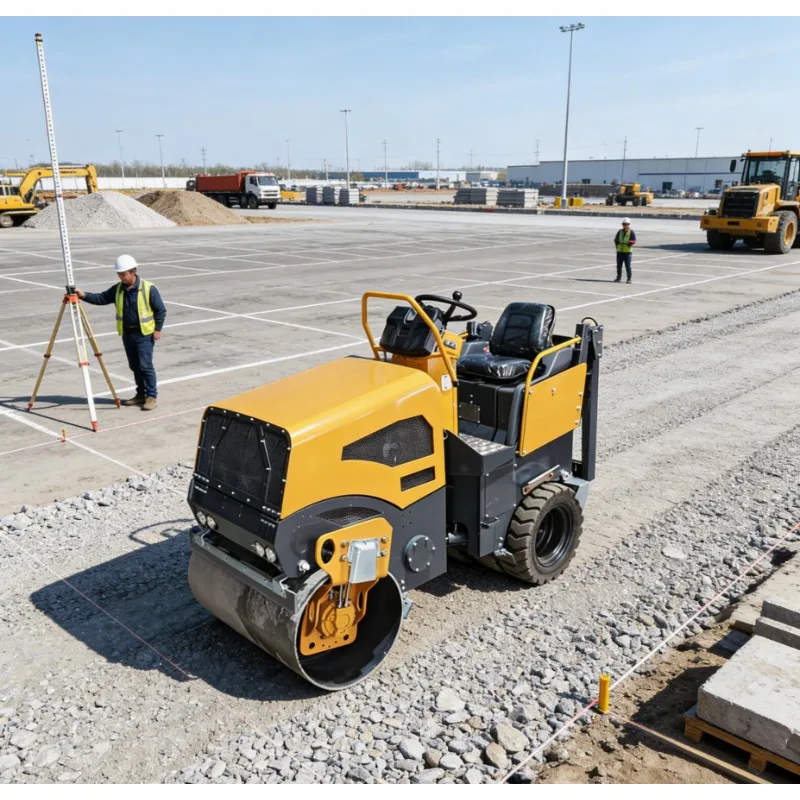 

Высококачественный 8-тонный двухвальцовый дорожный каток с гладкими и резиновыми шинами - универсальное уплотнение для различных поверхностей