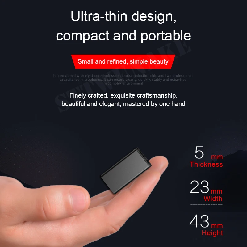 

Voice Recorder Activated Recording Dictaphone Micro Audio Sound Small Professional USB Flash Secret Record