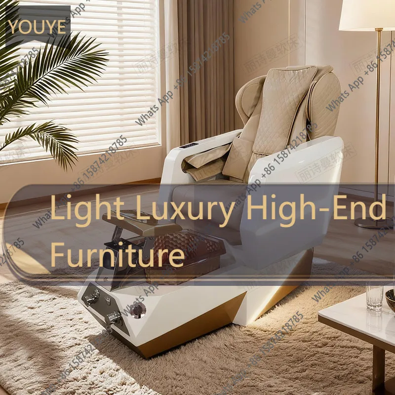 wZ Fiberglass Nail Sofa High-end Foot Massage Salon Reclining Chair Foot Beauty Electric Foot Therapy Manipulator Massage  Washi