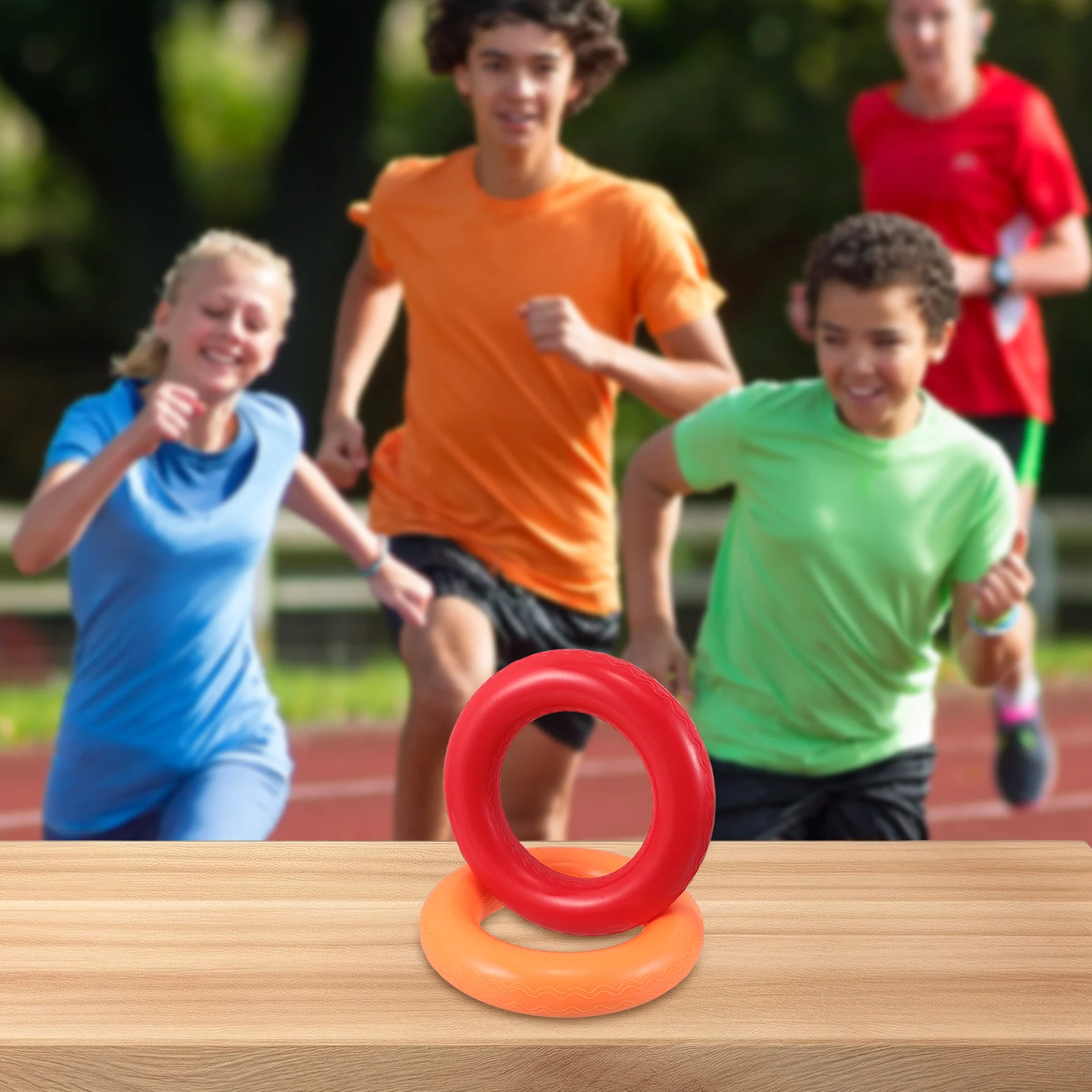 

2Pcs Relay Sticks Impact Reduction Design Flexible Reusable Sports Relay Accessories for Kids School Training Activities