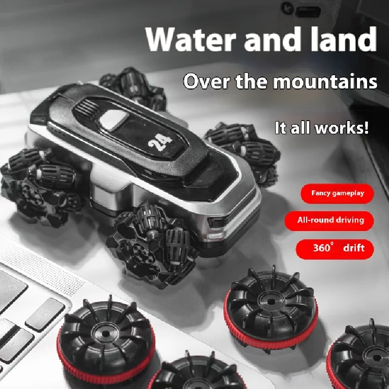 

Children's amphibious remote control car boy racing car can be launched cross-country drift waterway toy mini climbing stunt.