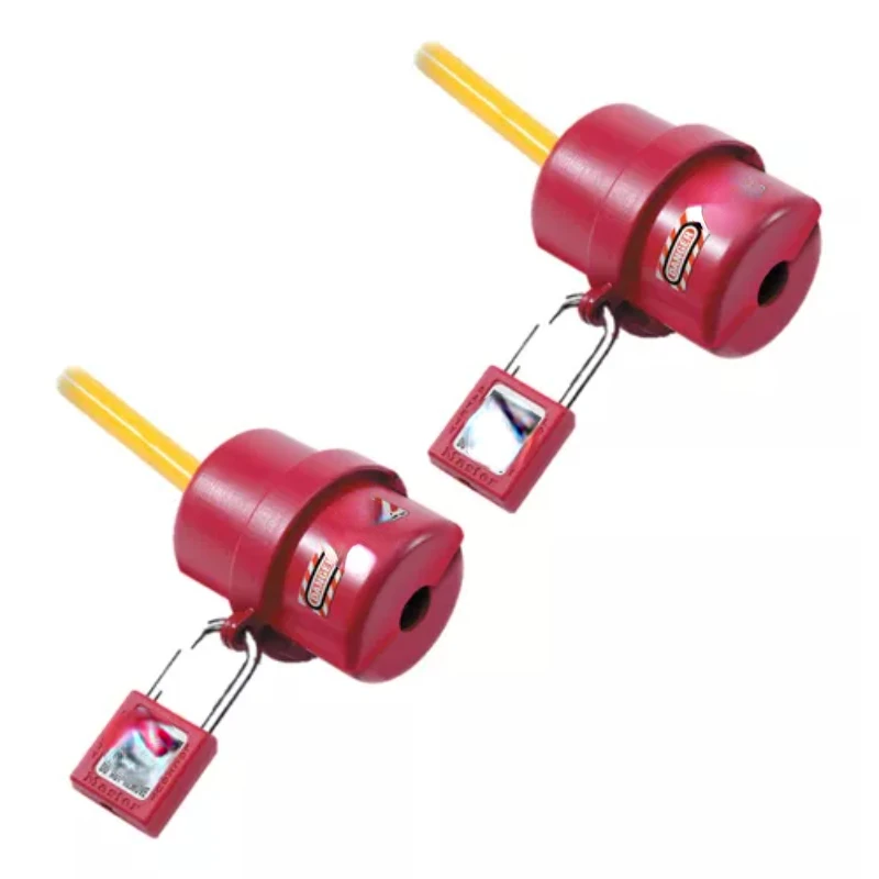 

Two 110V and 220V power plug locks, red main lock, safety accessory lock