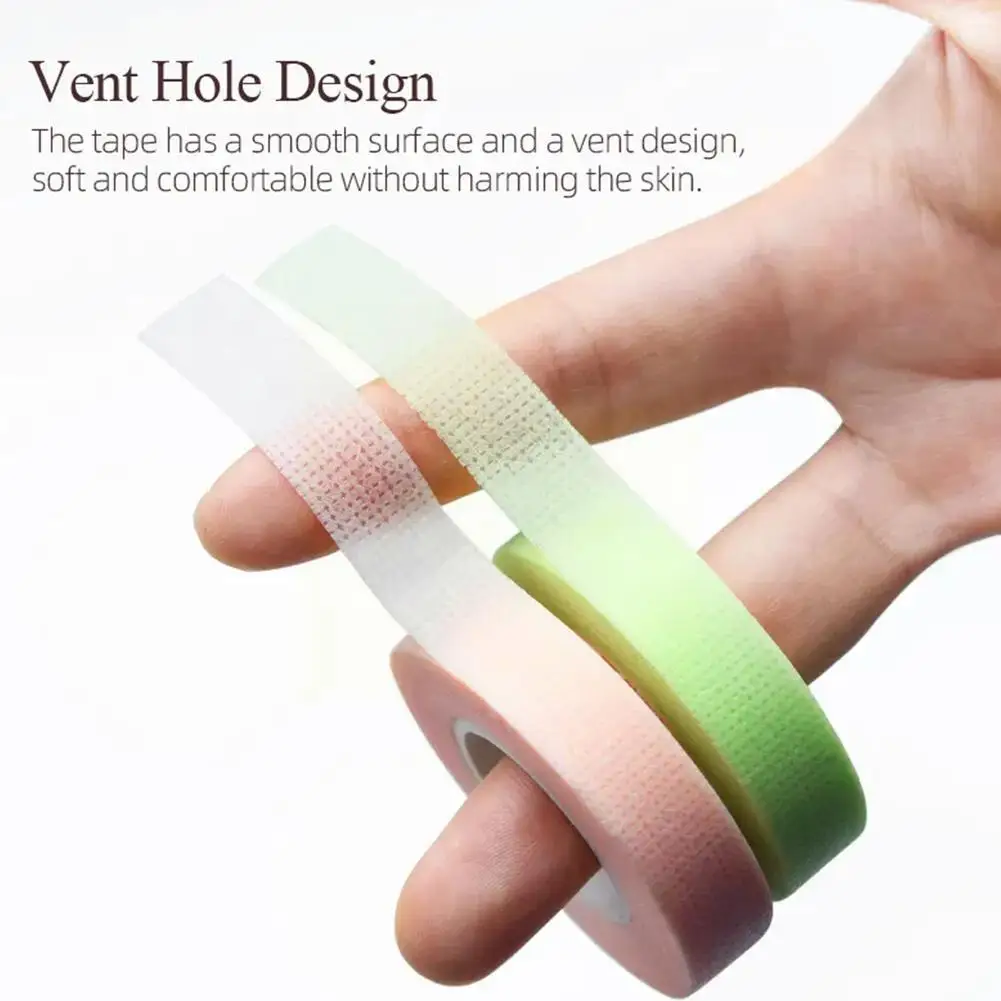 1Roll Kleur Wimper Verlenging Eye Pad Ademende Niet-Geweven Medische Make-Up Tape Zelfklevende Wimper Tape Doek Tool Extens S9h5