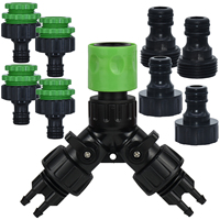 KESLA Tap Adapter 2-Way 4-Way Splitter 3/4'' to 1/4'' Pipe Quick Connector EURO USA for Garden Watering Drip Irrigation Hose