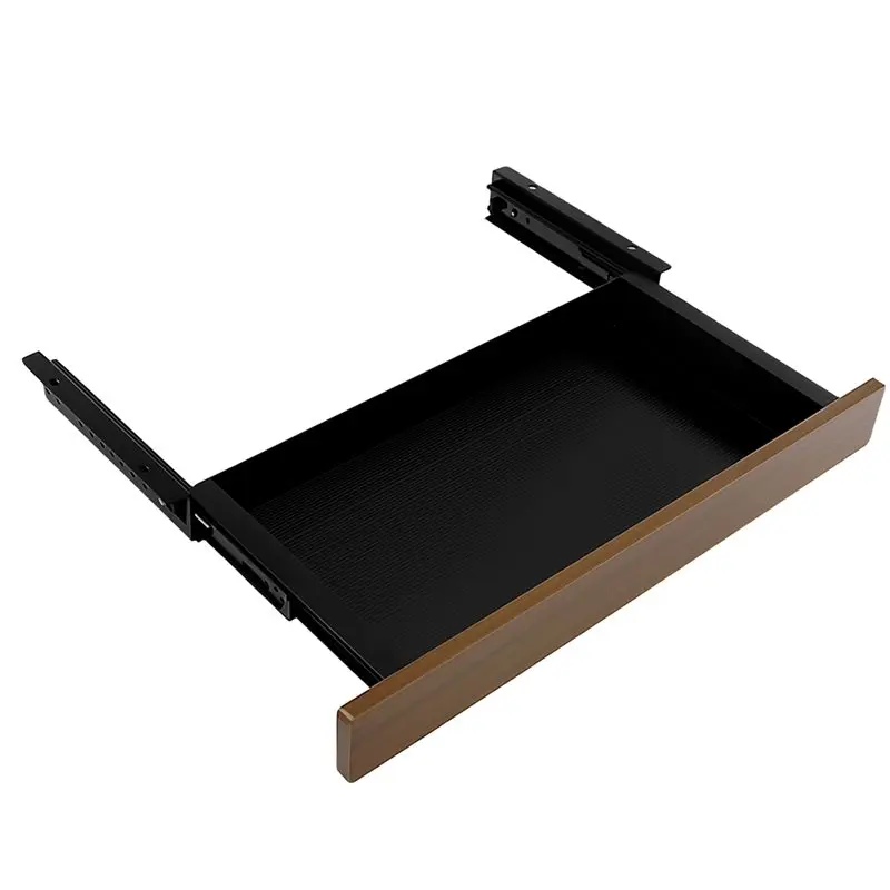J1UL1N-organizador de cajón extraíble de Metal para debajo del escritorio, caja de almacenamiento de papelería deslizante de 20 pulgadas para accesorios de mesa de oficina A