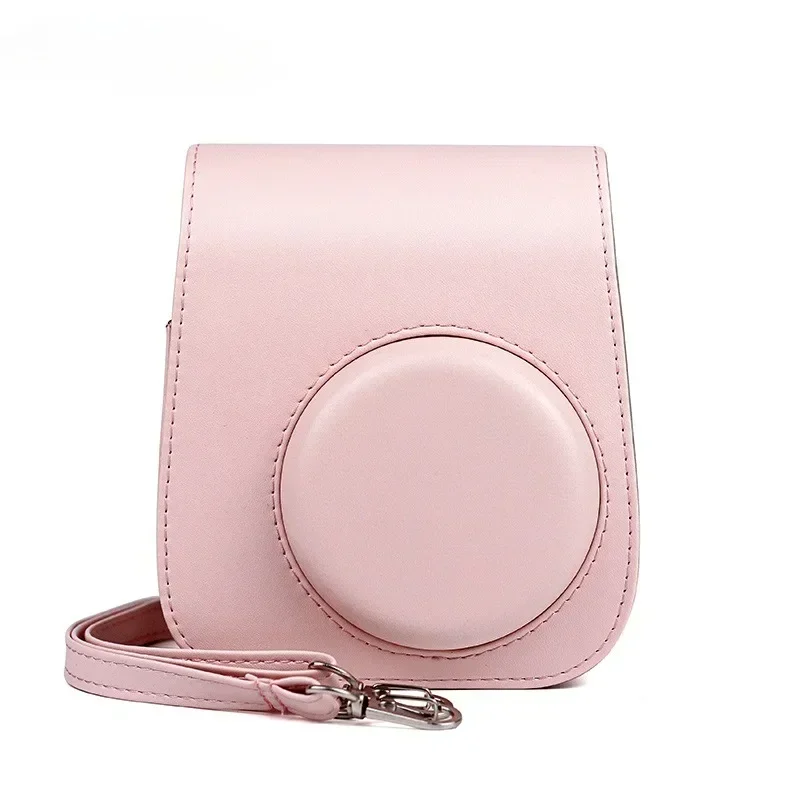 For Instax Mini 11 Camera Case PU Leather Soft Silicone Cover Bag for Fujifilm Film Camera Bag with Shoulder Strap