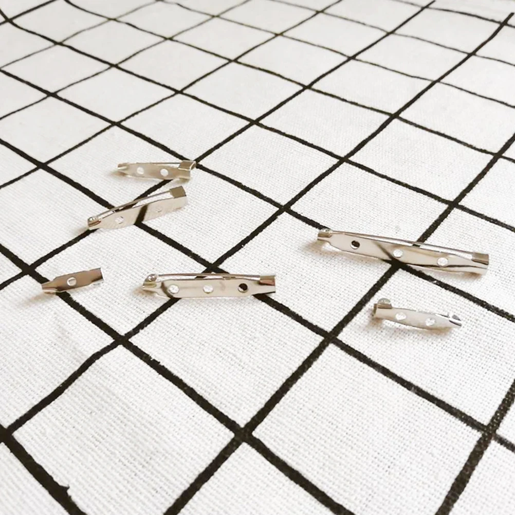 

50 Pcs Safety Pin Lock Backs Has Jewel Pins Brooch Clasp Heavy Duty Button Brooches