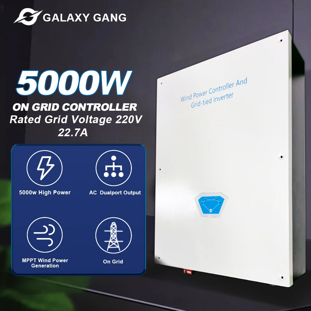 5kw Wind Turbine Inverter & Contorller 5000w 220V Three-Phase On Grid Remote Monitoring And Direct Connection To Grid System