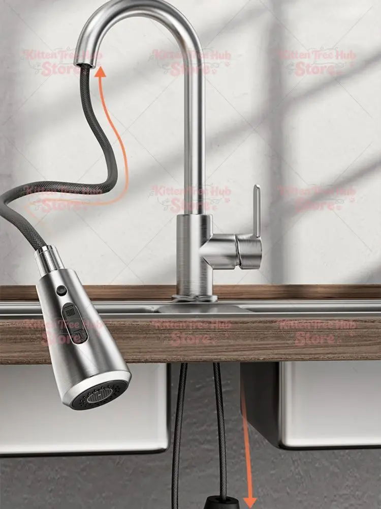 Faucet Hose Quick Connect Pull Out Hose Nylon Hose Tube
