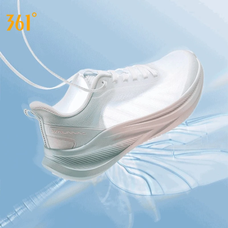 361 Degrees AirFeather 5.0 Women Running Shoes Comfortable Lightweight Breathable Wear-resistant Elastic Sole Sneakers 682612217