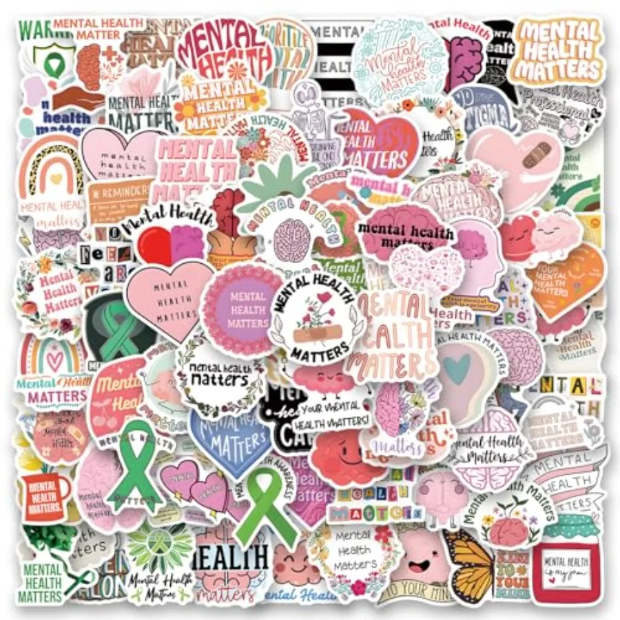 

110: проблемы психического здоровья, виниловый пакет для перемешивания для бутылок с водой, путешествий, ноутбуков, терапевта, офисного декора, консультатора, офисных предметов первой необходимости