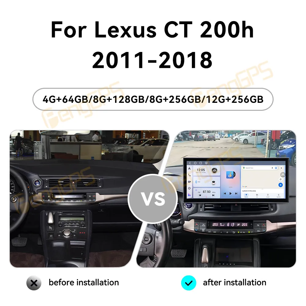 Touch Screen Car Radio For Lexus CT200h 2011-2018 Android GPS Automotive Multimedia Auto Radio Stereo Receiver Head Unit