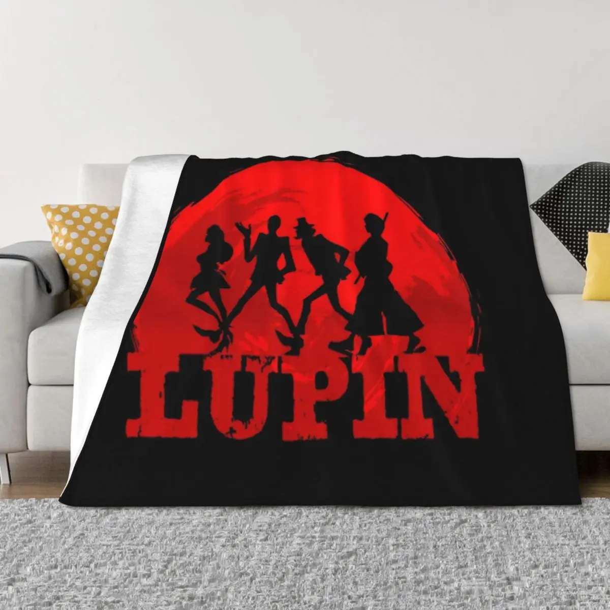 

Lupin III Throw Blanket Soft Beds cosplay anime Decorative Throw Blankets