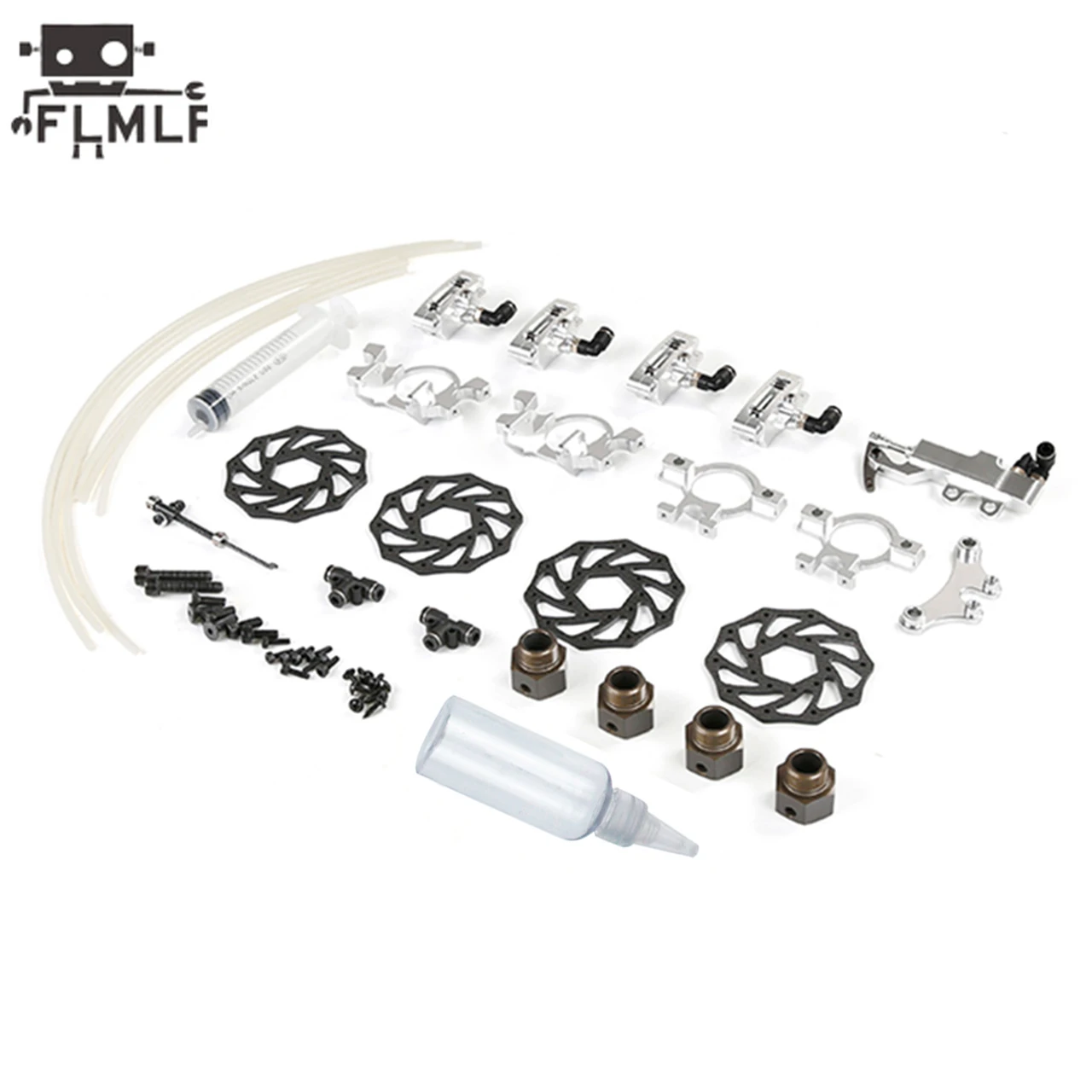 Rc Car F5/RF5 Four Wheel Hydraulic Disc Brake Set Fit 1/5 ROVAN ROFUN RF5 F5 MCD XS5 Parts