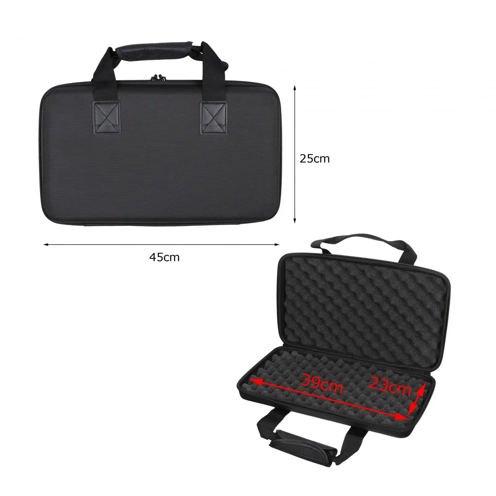 DJ Equipment Case DJ Gear Case Protective Shockproof with Portable Handle EVA Storage Case DJ Carry Case for Outdoor Performance