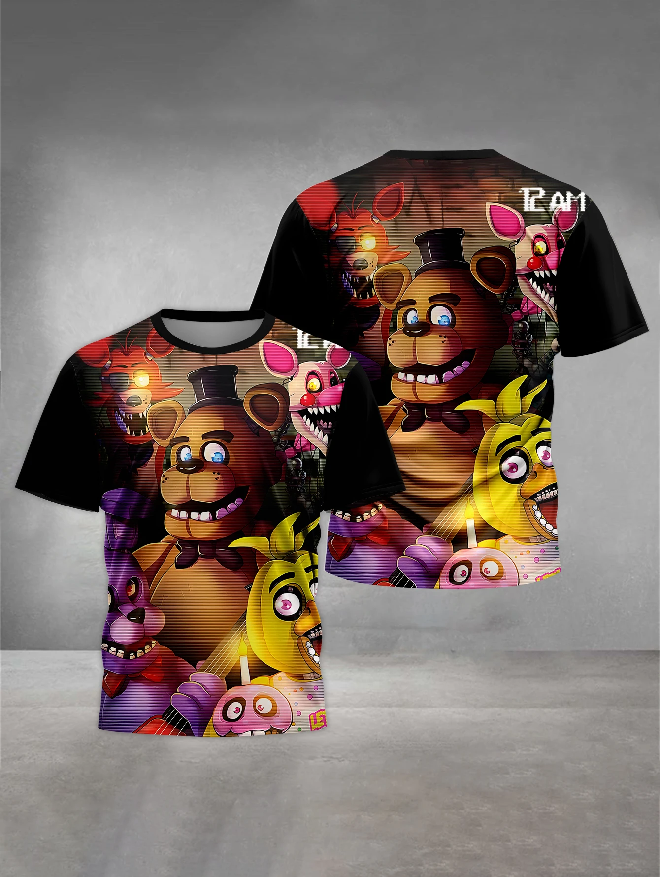 Five Nights Freddys 3D Print Baby Clothing 5 to 14 Years Male Outdoor Clothes for Children Boy Girl Child T-Shirt Top Shirts