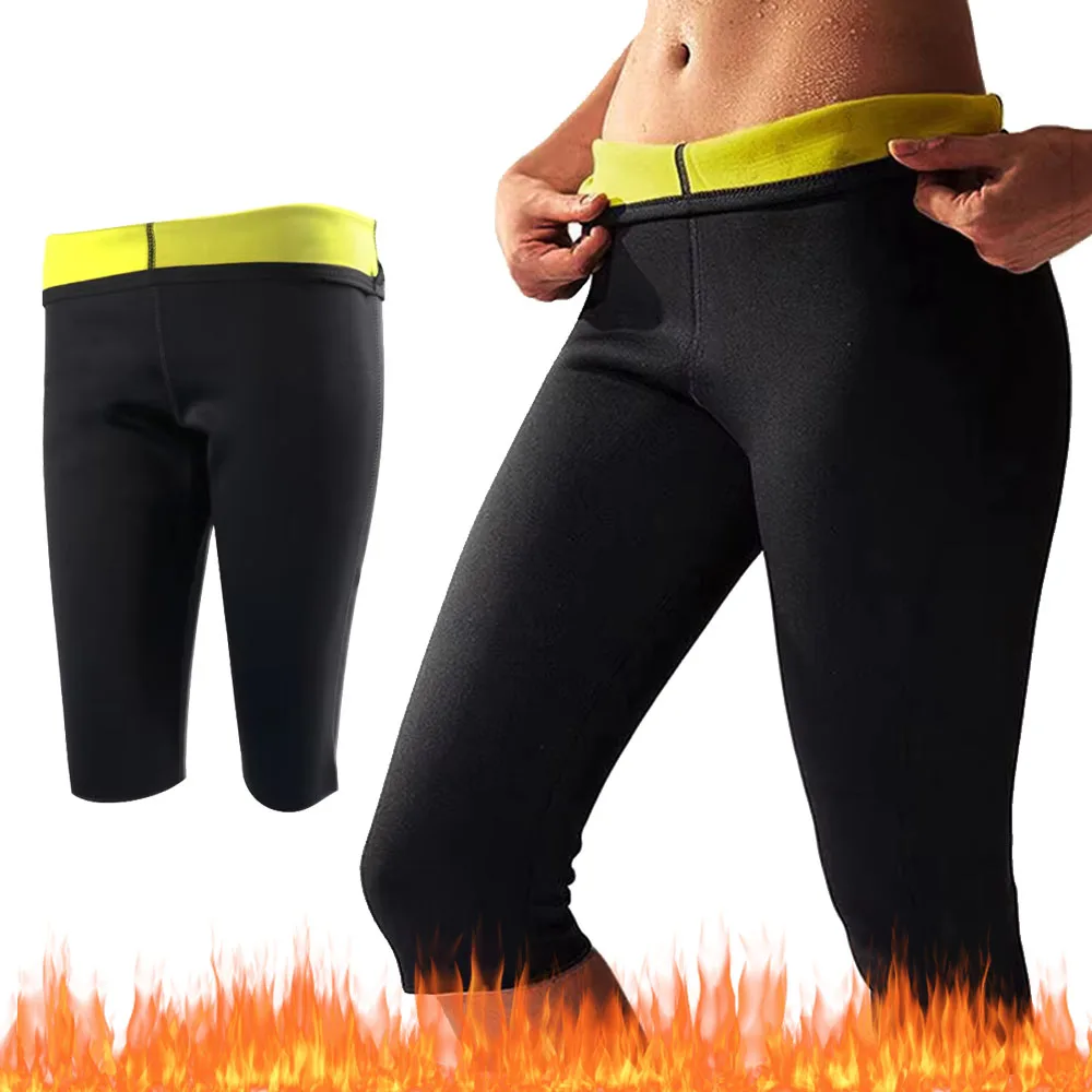 Women Sauna Suit Body Shaper Weight Loss Control Tummy Slimming Pants Hot Thermo Waist Trainer Leggings Sweat Gym Fitness Shorts