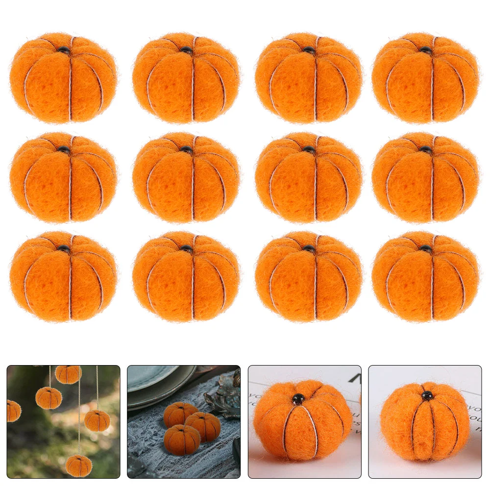 Hanging Decoration Felt Pumpkins Halloween Garland Xmas Decors Hanging Tags Tree Crafts Decorations Christmas Pendants Child