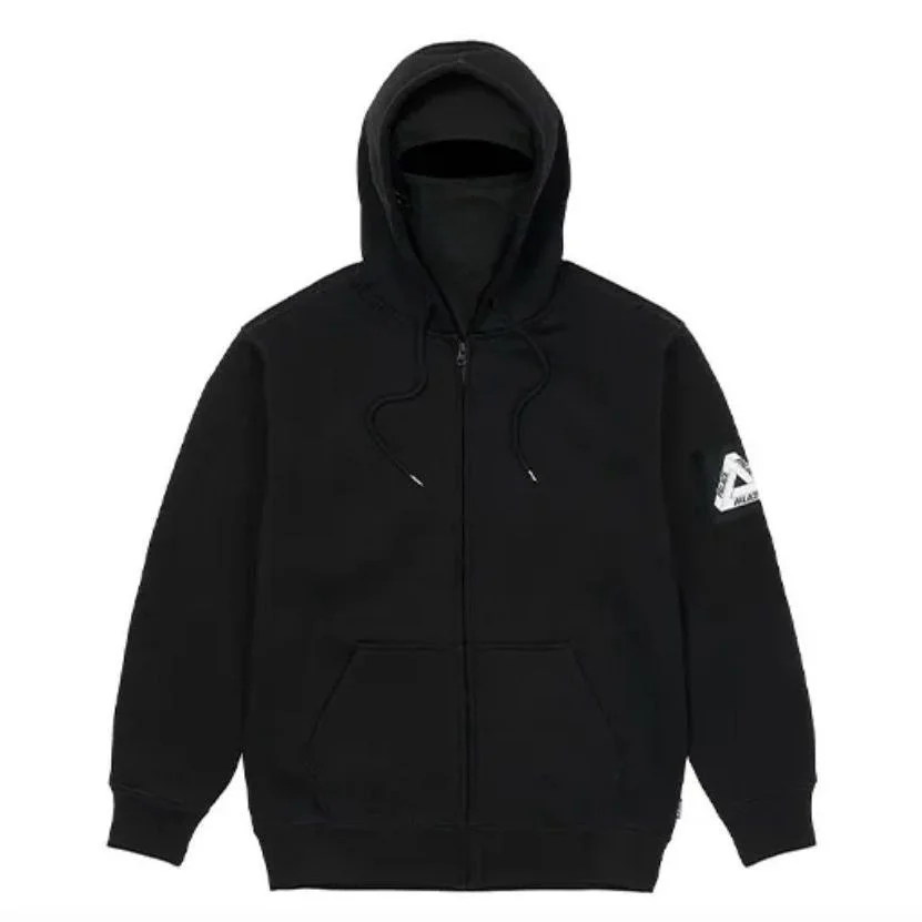 

Толстовка с капюшоном на молнии на подкладке Fce Маска для лица с буквенным принтом и термотолстовка из органического хлопка Long Sve