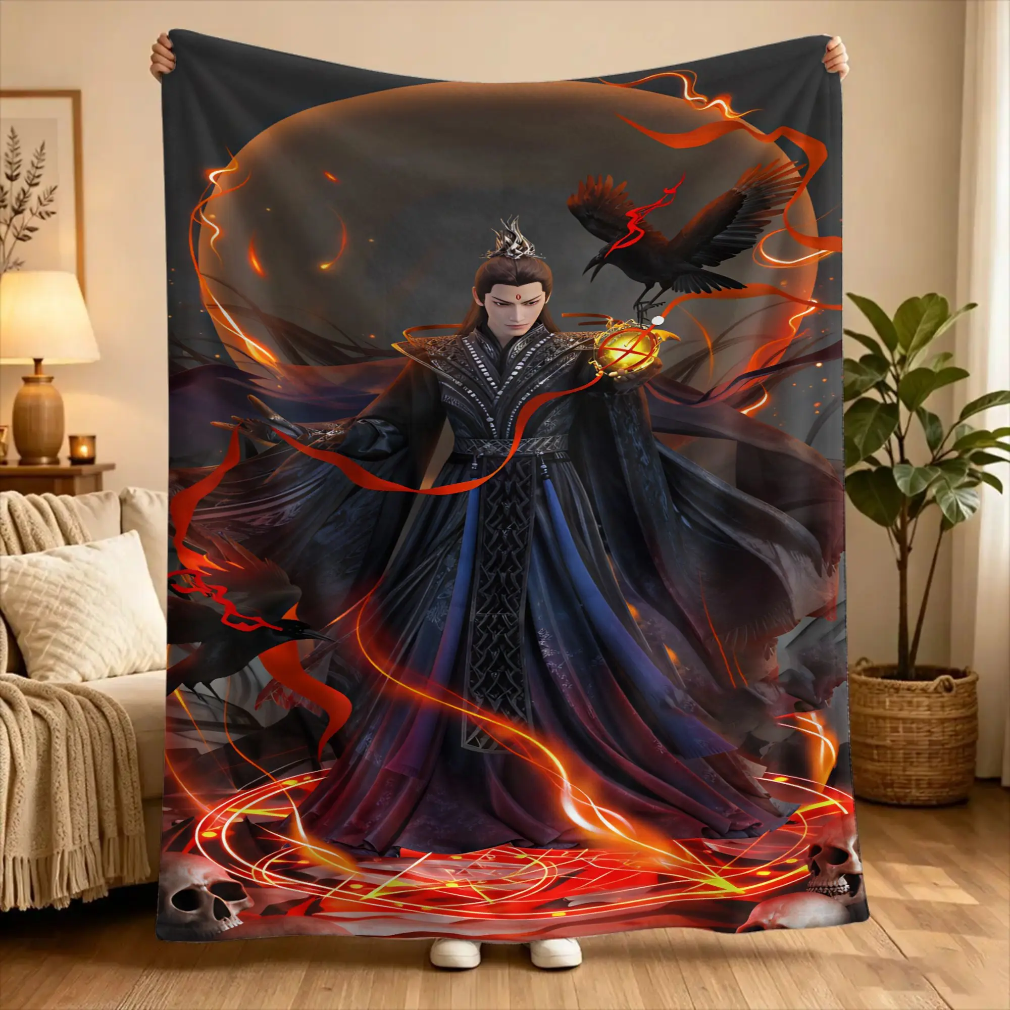 Leo Luo Yunxi Bai Lu  Blanket  Super Warm Fluffy Plush Bedding Throws For Home Decor Camping Flannel Bedspread Bed Cover