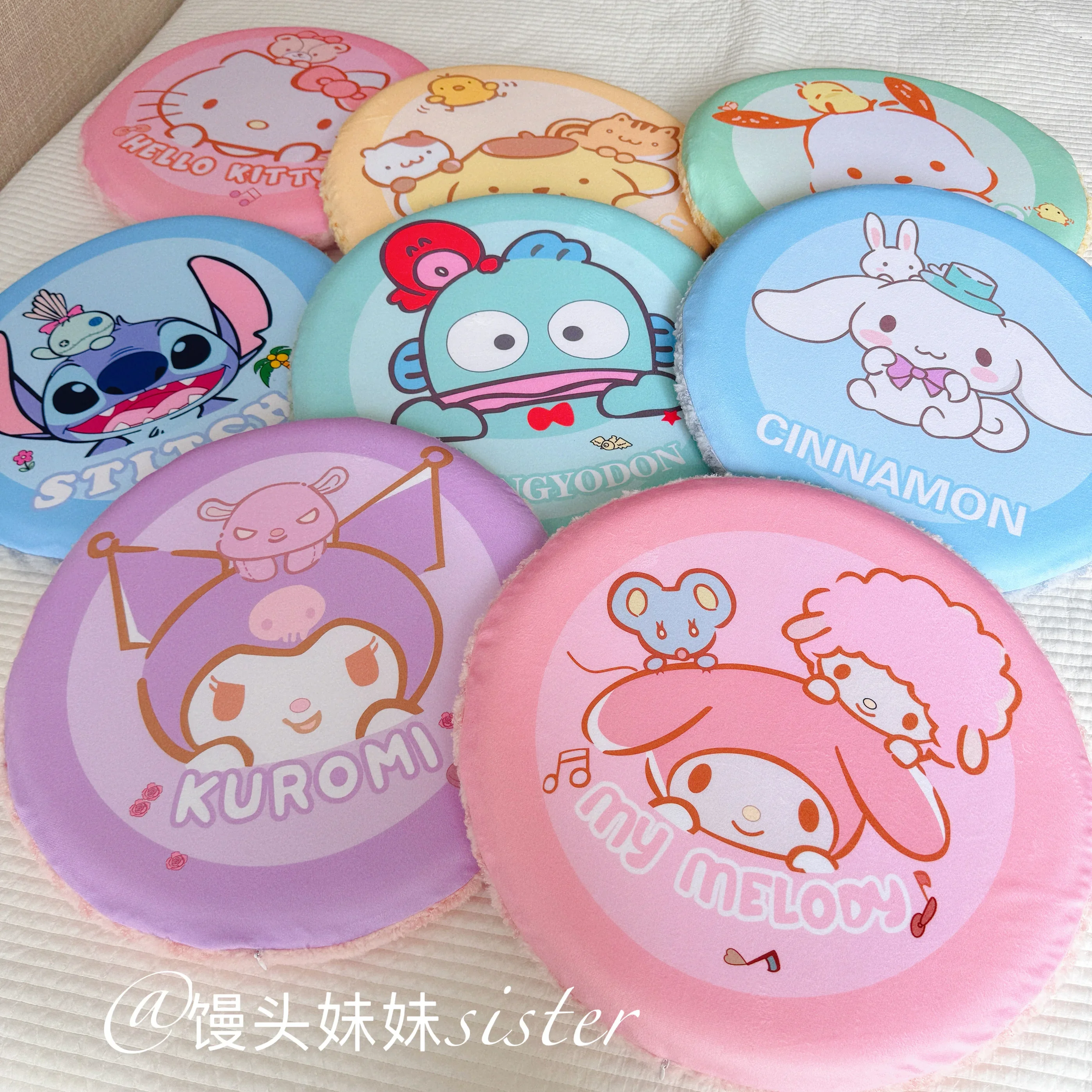 Sanrio Memory Foam High Quality Seat Cushion Kuromi My Melody Hello Kitty Cartoon Sitting Cushion Chair Bay Window Back Cushion