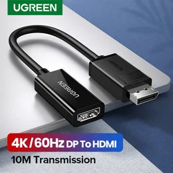 UGREEN 4K Displayport DP to HDMI Adapter 1080P Display Port Cable Converter For PC Laptop Projector Displayport to HDMI Adapter