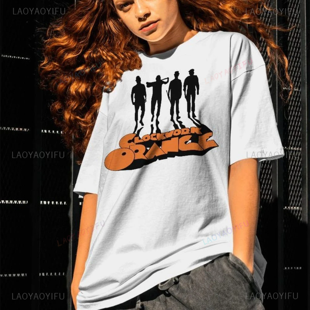 A Clockwork Orange T Shirt Movie Lover Gift Graphic T Shirts Woman Man Vintage Classic O-neck Cotton Streetwear Ropa Hombre