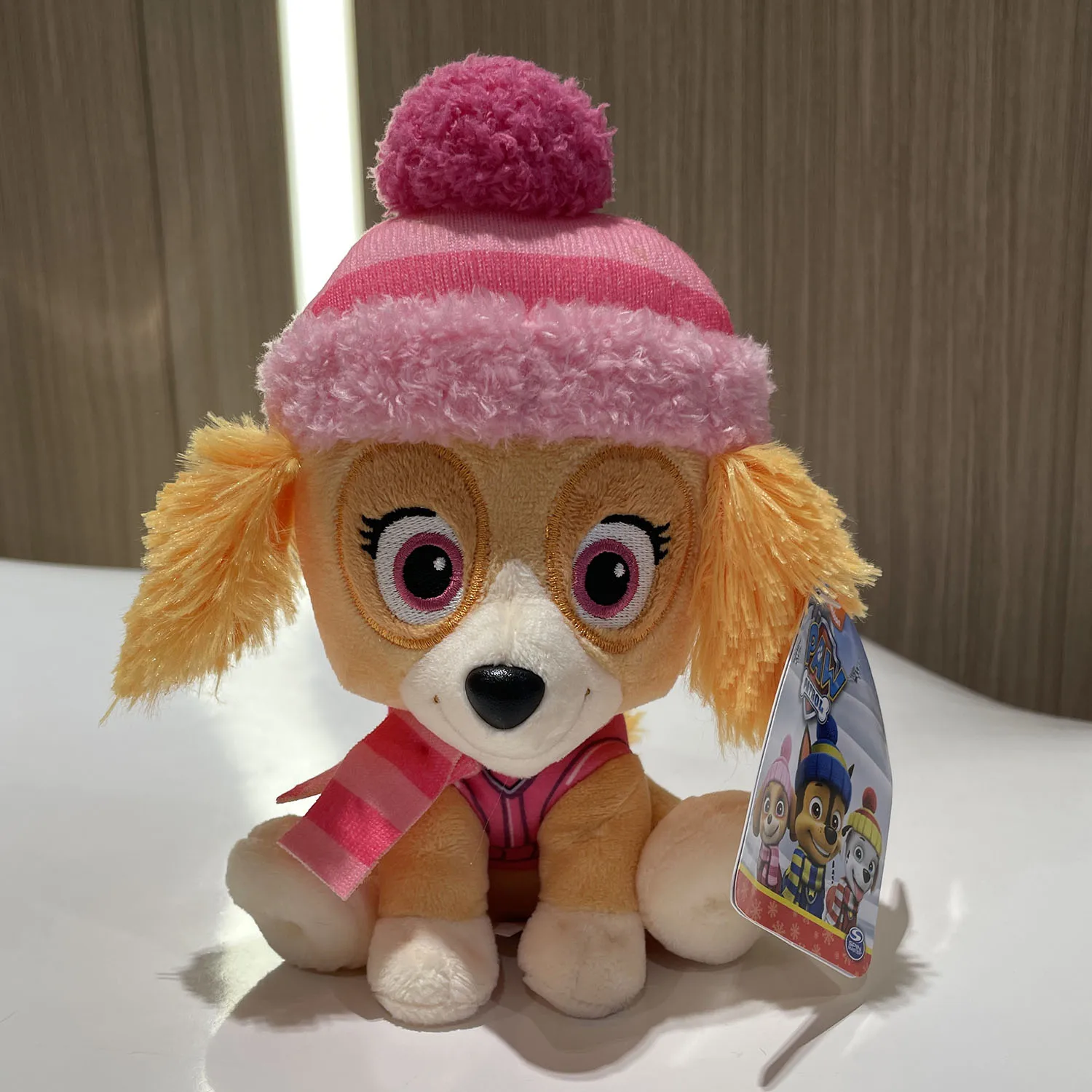 Original PAW Patrol Holiday Style Skye Chase Everest in Scarf & Hat Officially Licensed Plush Toy for Ages 1 and Up 6”  15.2cm