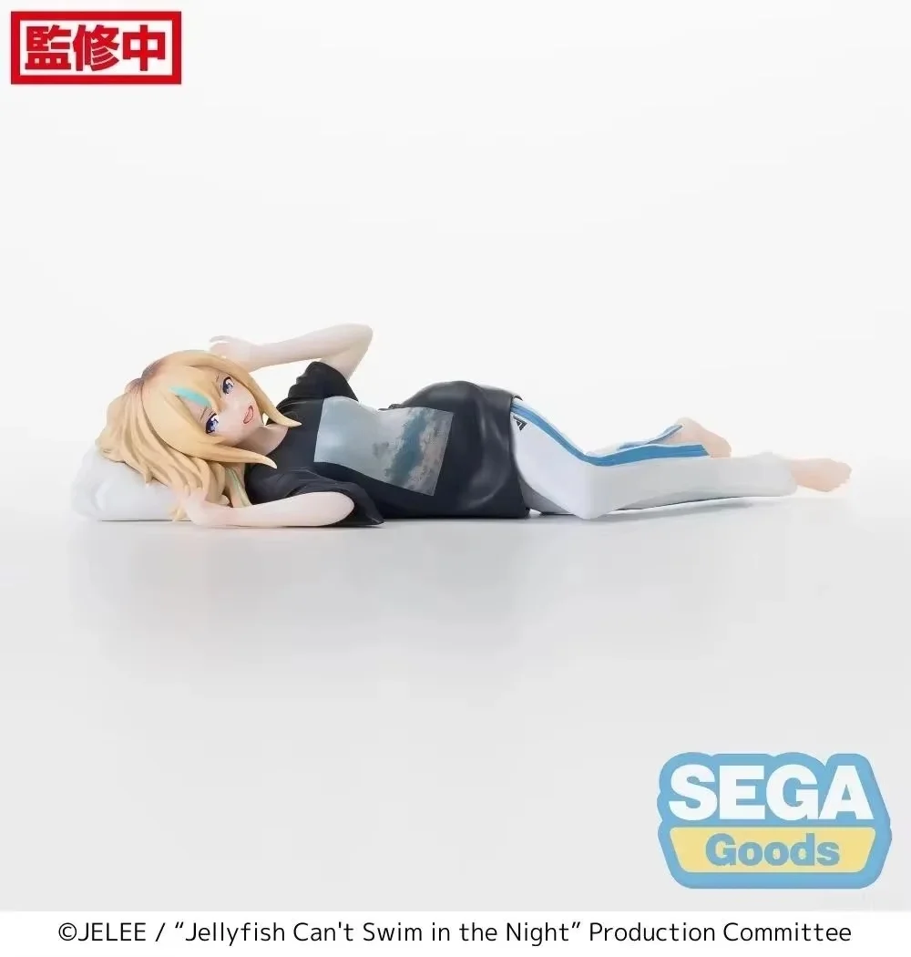 

Оригинальная коллекционная фигурка Sega Night Light Jellyfish Sitting Pose True Day Hina из ПВХ, игрушка для демонстрации, подарок, в наличии