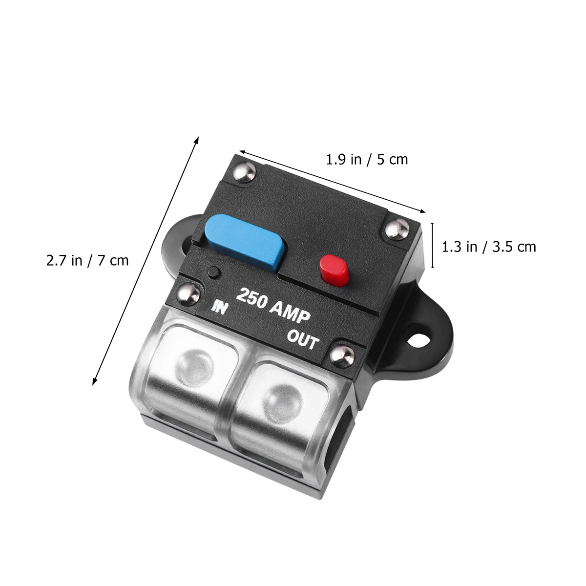 

250A Car Circuit Breaker Manual Reset Self-recovery High Amp Thermal Trip Overload Protection Easy Install Switch Relay