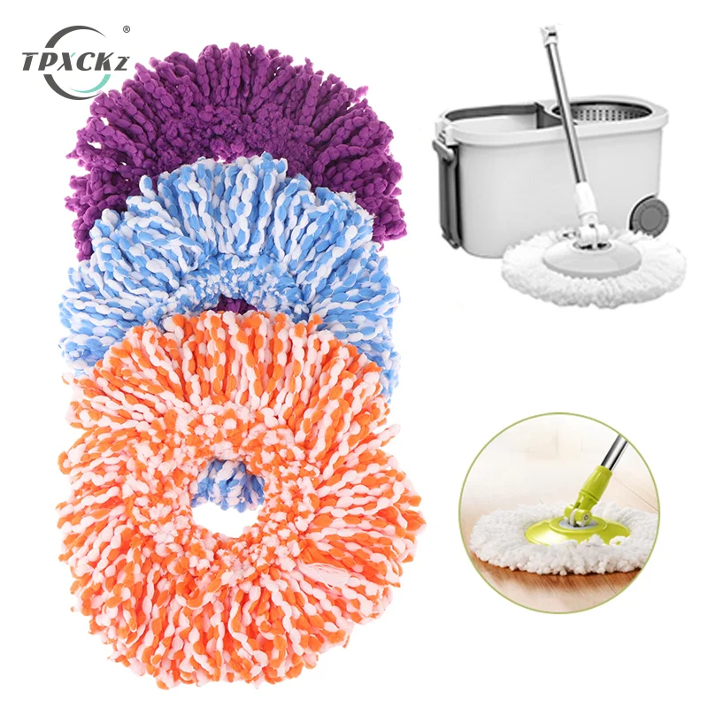 16cm Thicken Microfiber Cotton Head 360 Magic Mops Spinnable Universal Spin Mop Head Replacement Refill Household Cleaning Tools