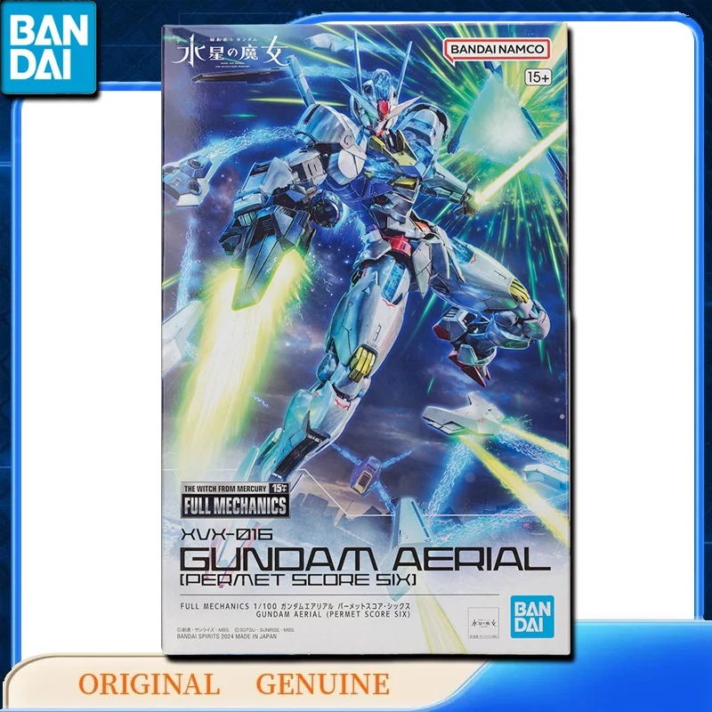 Bandai Original Genuine FM XVX-016 GUNDAM AERIAL PERMET SCORE SIX Anime Action Figures Toy for Kid Gift Assembly Model Ornaments