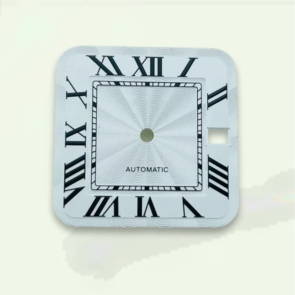 Watch modification 27mm S Dial Square Rome Dial Fit NH35/NH36 Automatic Movement Fit 3 O'clock date Watch Accessories tool
