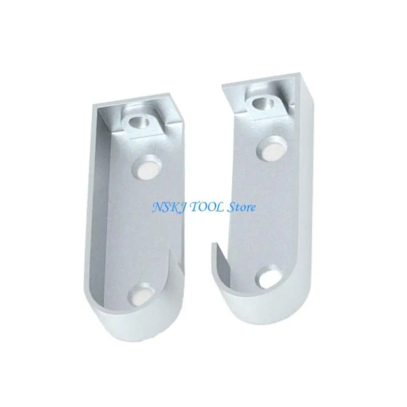 L8RC Sturdy Zinc Alloy Clothes Rod Holders Convenient for Secure Hanging in Closets and Dressing Room Decoration Solution