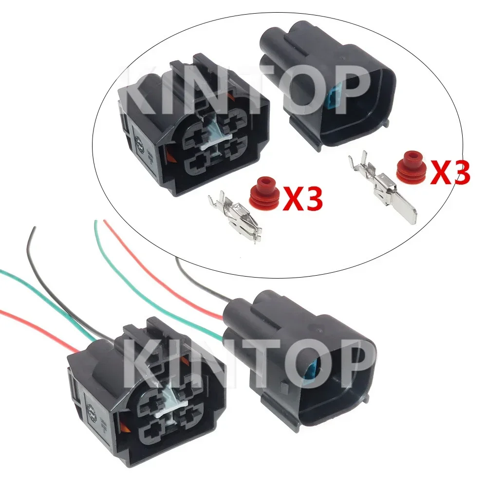 

1 Set 3 Pins AC Assembly Car Electronic Fan High Current Cable Socket for BMW X1 X3 E90 E92 F18 F02