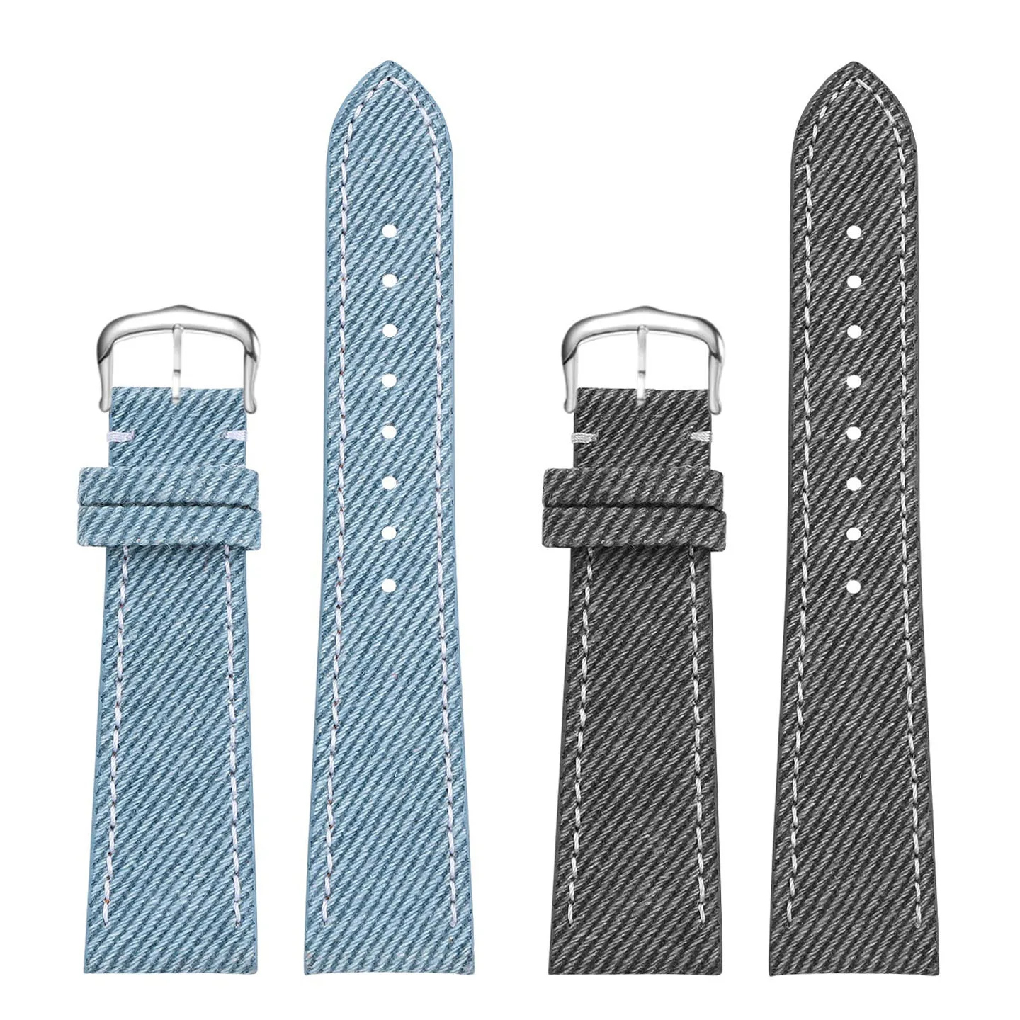 Мужской джинсовый холщовый ремешок для часов 18 мм, 20 мм, 22 мм для Longines Patek Philippe Omega Seamaster King Seagull, кожаный браслет, ремешок для часов