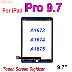 Digitalizador de pantalla táctil para iPad Pro 9,7, piezas de repuesto de Panel de vidrio, sensor, 9,7 pulgadas, A1673, A1674, A1675, 9,7