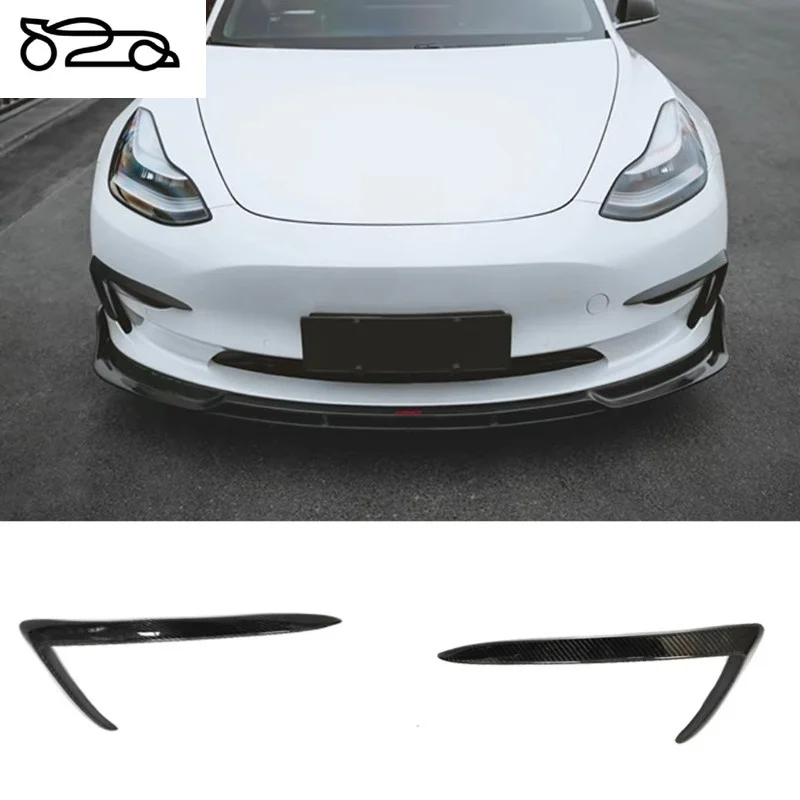 for Tesla Model 3 Carbon Fiber Front Air Knife