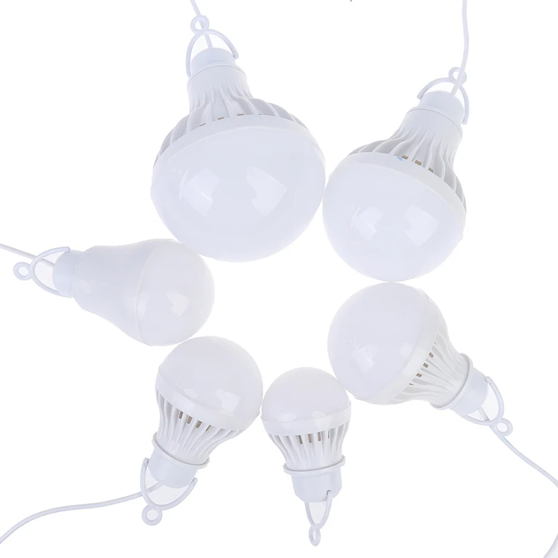 5V 3W-12W USB Bulb Light portable Lamp LED for hiking camping Tent travel Work