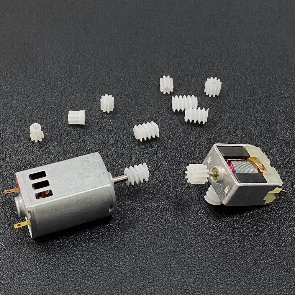 10pcs 0.5M Plastic Gear 8/9/10/11/12/13/14/15/16 Teeth Toy RC Model Car hole 0.8mm/1mm/1.5mm/2mm/3mm Shaft Motor Pinion Gear