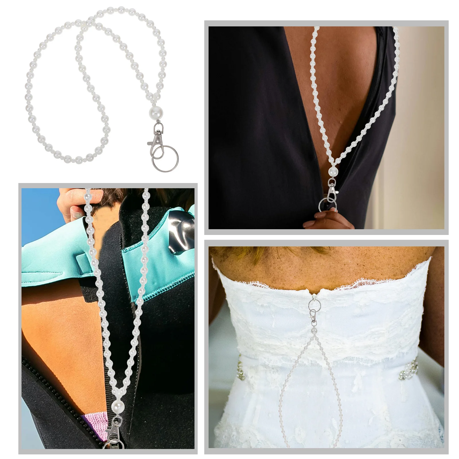 

Dress Zipper Helper Plastic Puller Assistant Lanyard for Zipping Dresses Boots Back Zipper Puller Tool Zipping Down Helper