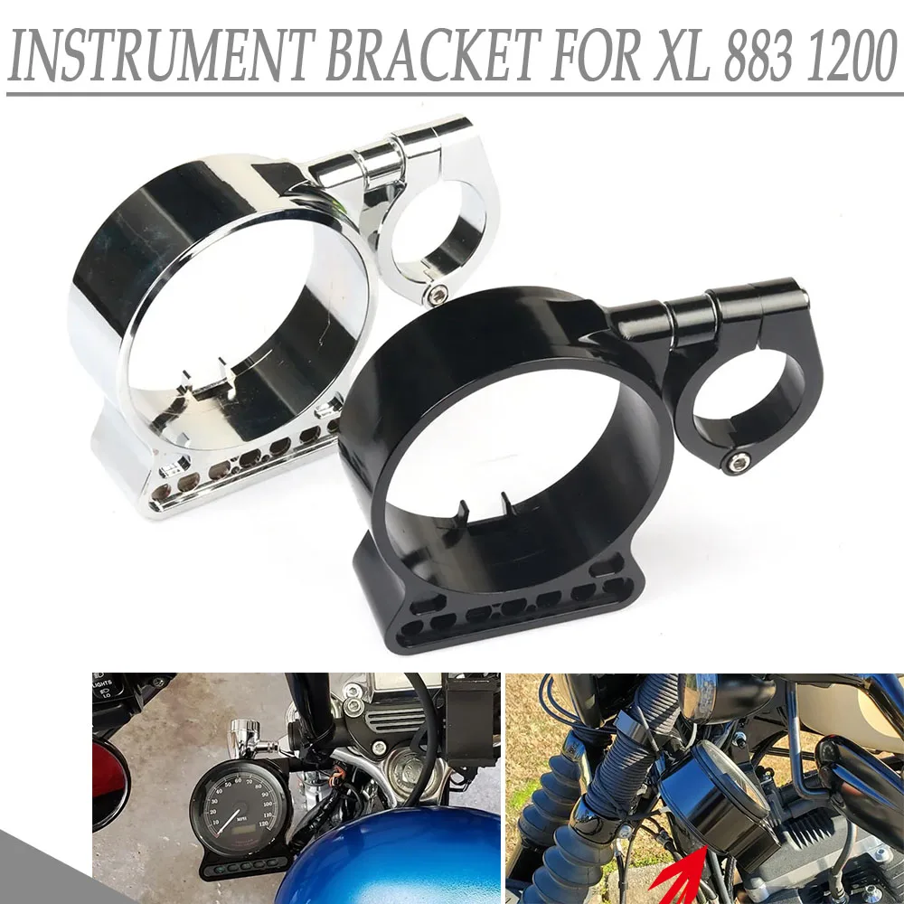 Motorcycle Speedometer Side Mount Instrument Bracket Meter Relocation Cover for Harley Sportster XL 1200 XL883 XL1200 Iron 883